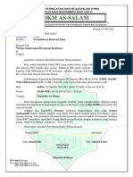 Surat Iuran Maulid - Drangong Residence - 2022