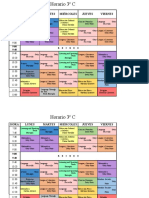 Horario 3º C 2023