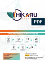 Hikaru Printing Sublimation Procedure Guide