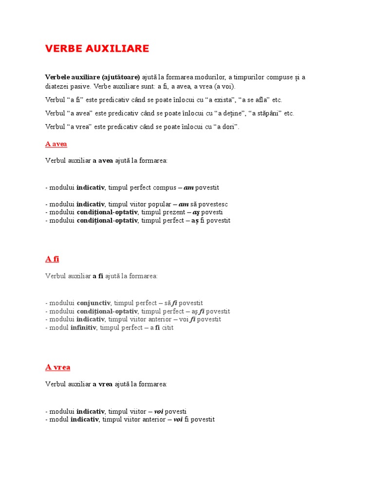 Verbe Auxiliare Copulative | PDF