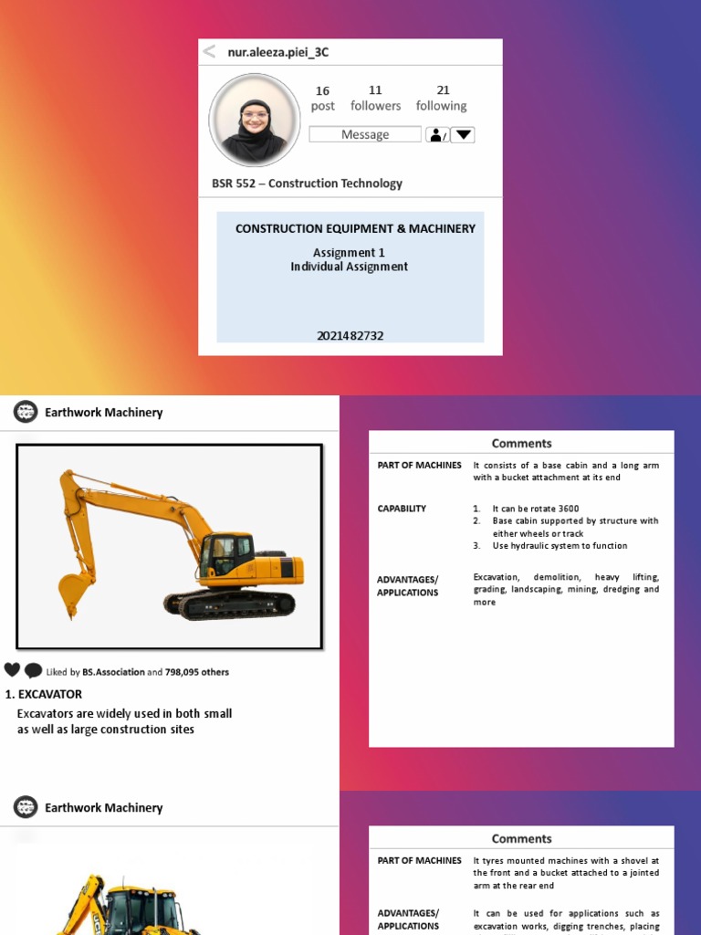 Construction Equipment & Machinery | PDF | Crane (Machine) | Truck