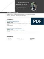 Plantilla CV 1 Gratis InfoJobs