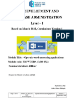 Operate Word Processing Application