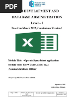 Operate Spread Sheet Application