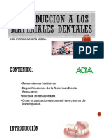 Introduccion A Los Materiales Dentales