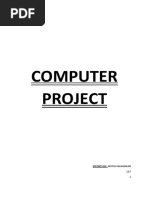 ISC COMPUTER PROJECT Class 12