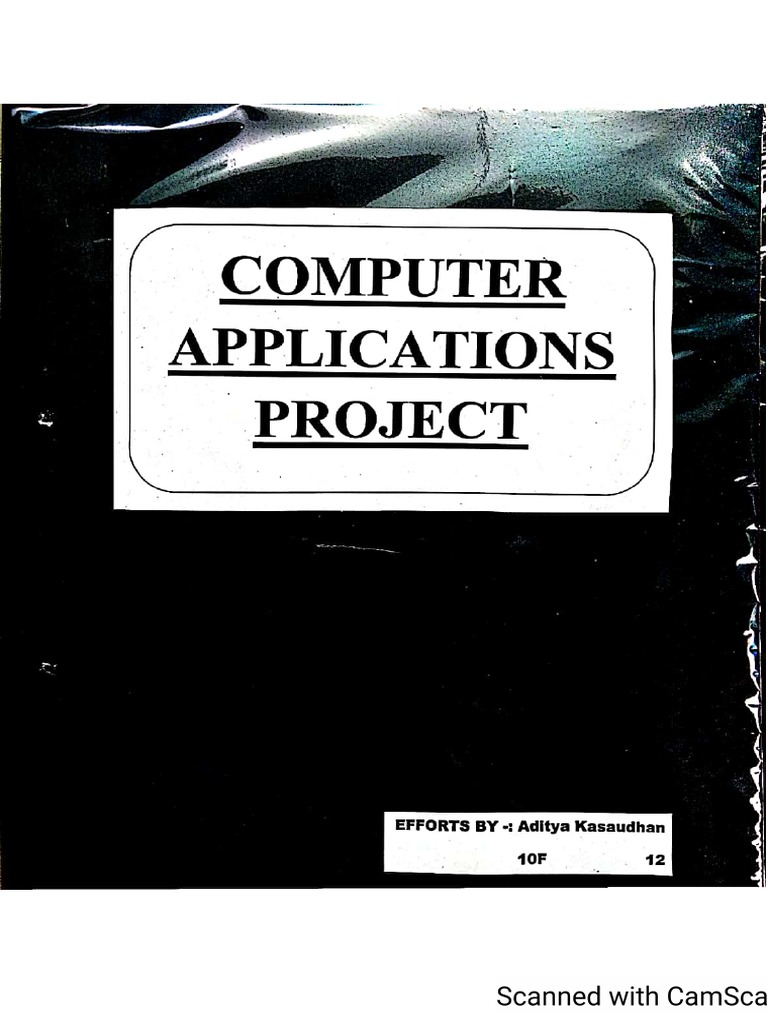 Computer Project | PDF