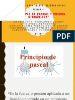 Principio de Pascal Física