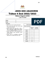 Tahun 4 Sesi 2022/2023: Ujian Akhir Sesi Akademik