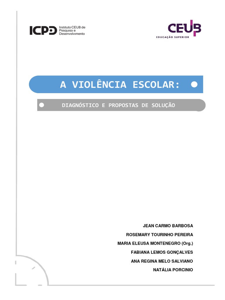 Ebook Violência Escolar Pdf Assédio Moral Bullying Violência