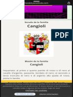 Cangioli Familia Heráldica Genealogía Escudo Cang