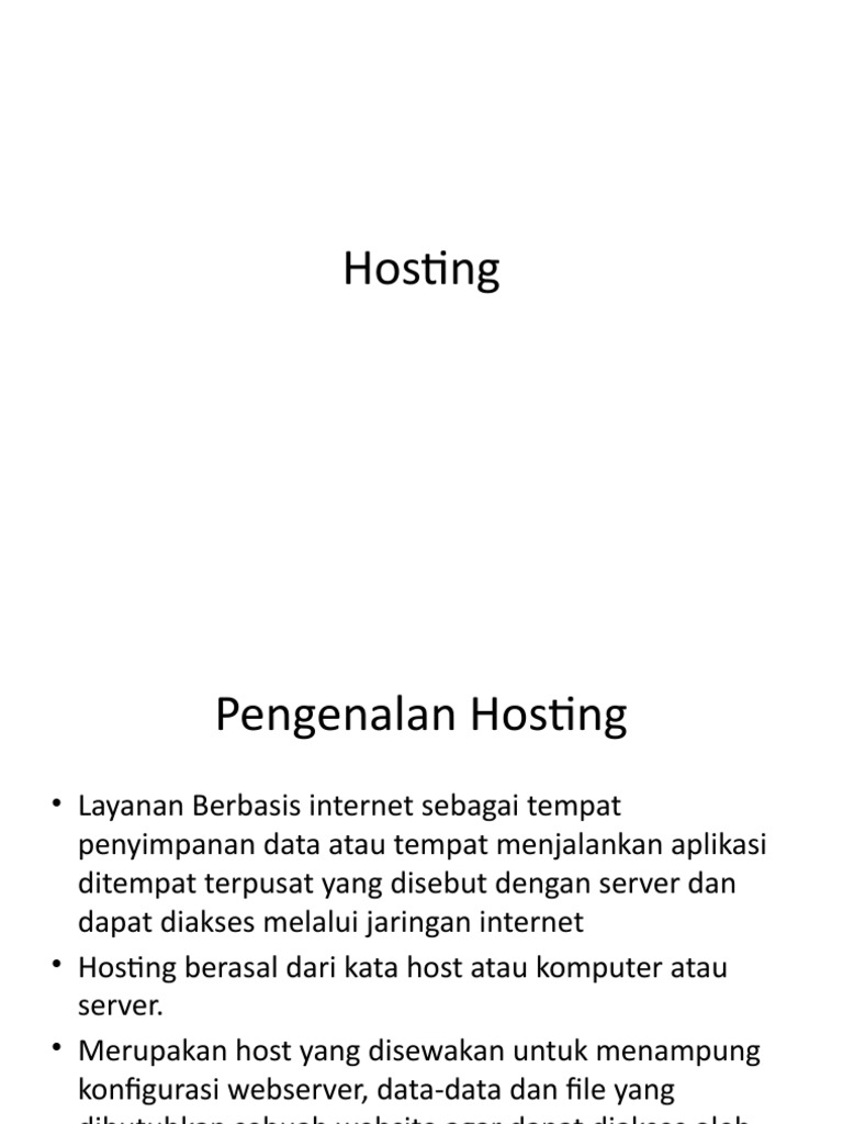 1 Control Panel Hosting | PDF