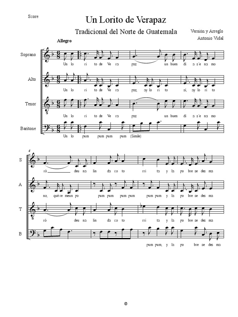 Un Lorito de Verapaz PDF