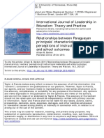 International Journal of Leadership in Education: Theory and Practice