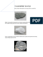 Metamorphic Rocks - Docx 1
