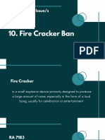 Fire Cracker Ban PDF