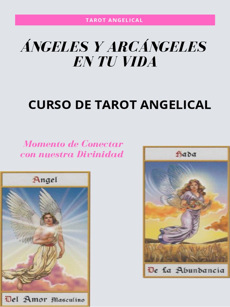 Curso de Tarot Angelical y Arcanos | PDF | Ángel | Arcanos Mayores
