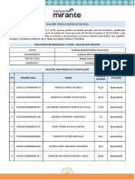 RESULTADO PRELIMINAR - INSTITUTO MIRANTE 29 - 1A ETAPA - EDITAL 03 2022 Assinado