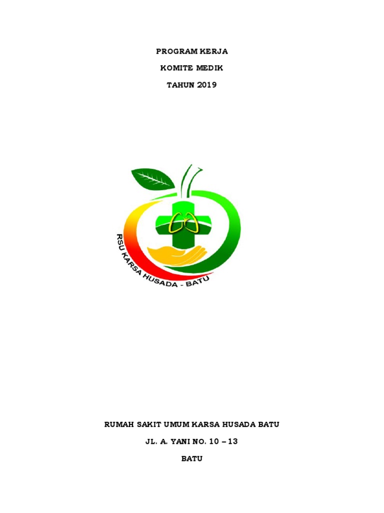 Cover PROGRAM KERJA | PDF | Kesehatan Holistik