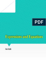 Expression and Equations