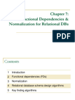 Chapter 7: Functional Dependencies & Normalization for Relational DBs