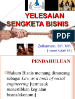 14-Penyelesaian Sengketa Bisnis