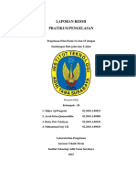 Laporan Pratikum Pengelasan Kelompok 20