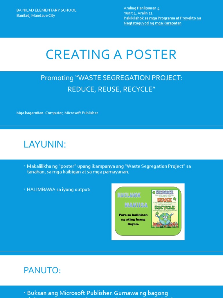 Creating A Poster PDF
