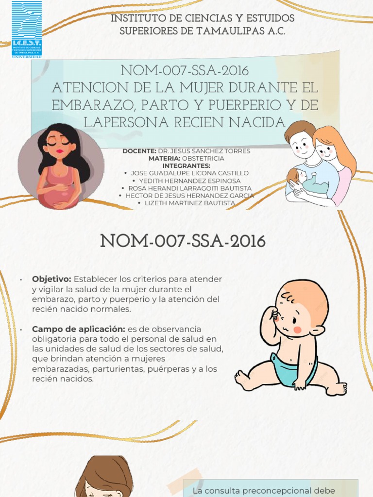 Nom 007 Ssa 2016 - 071005 1 | PDF | El embarazo | Partería