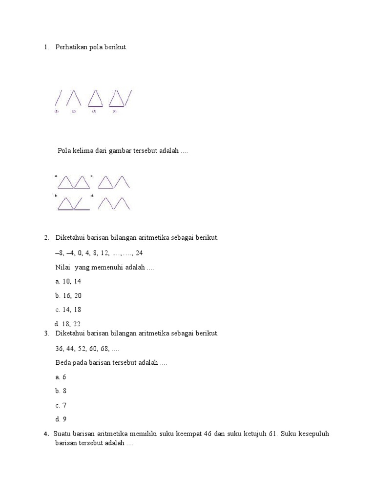 Soal Mtk Kelas 8a Pdf