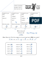 Math Worksheet Brain Teasers and Puzzles