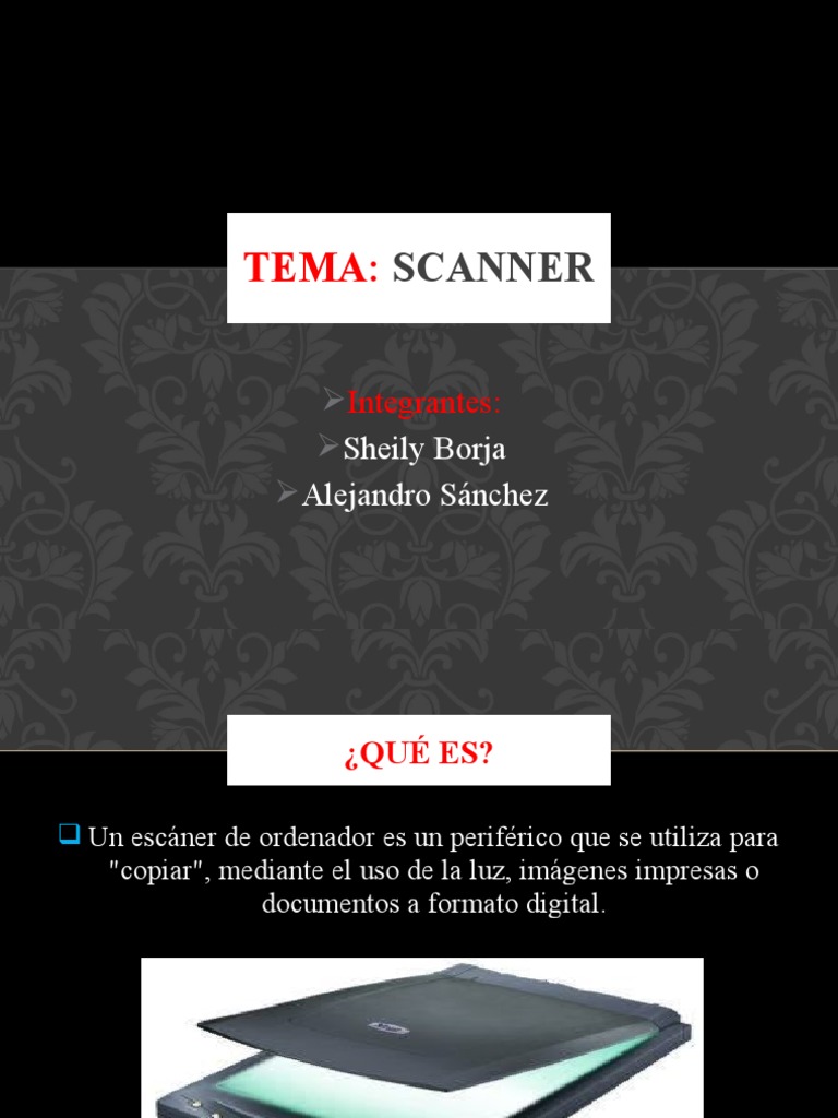 SCANNER | PDF | Escáner de imagen | Óptica
