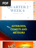 q2 w6 Asteroids Comets Meteors