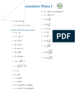 Formulario Física I-Unidad II