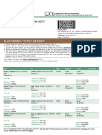 EVA Air Electronic Ticket-EMD Receipt For GOH WEE BENG 5368AG