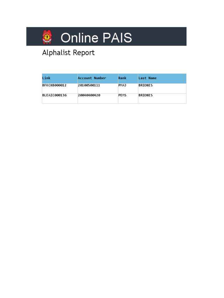 Police Personnel Data Report | PDF