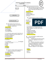 Examen final de geografía e historia del Perú