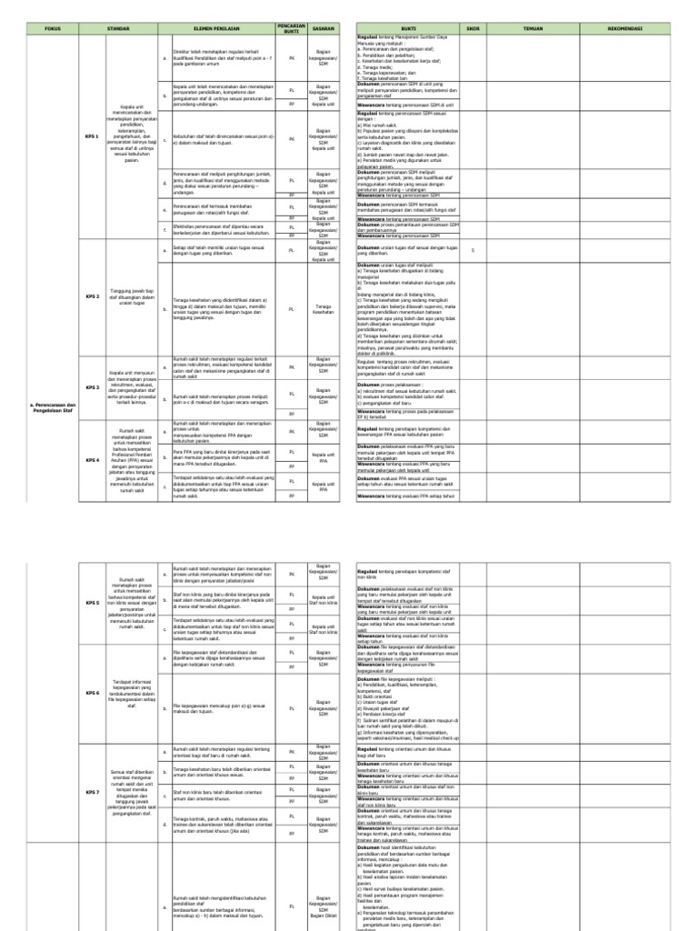 Regulasi Perencanaan SDM Rumah Sakit | PDF