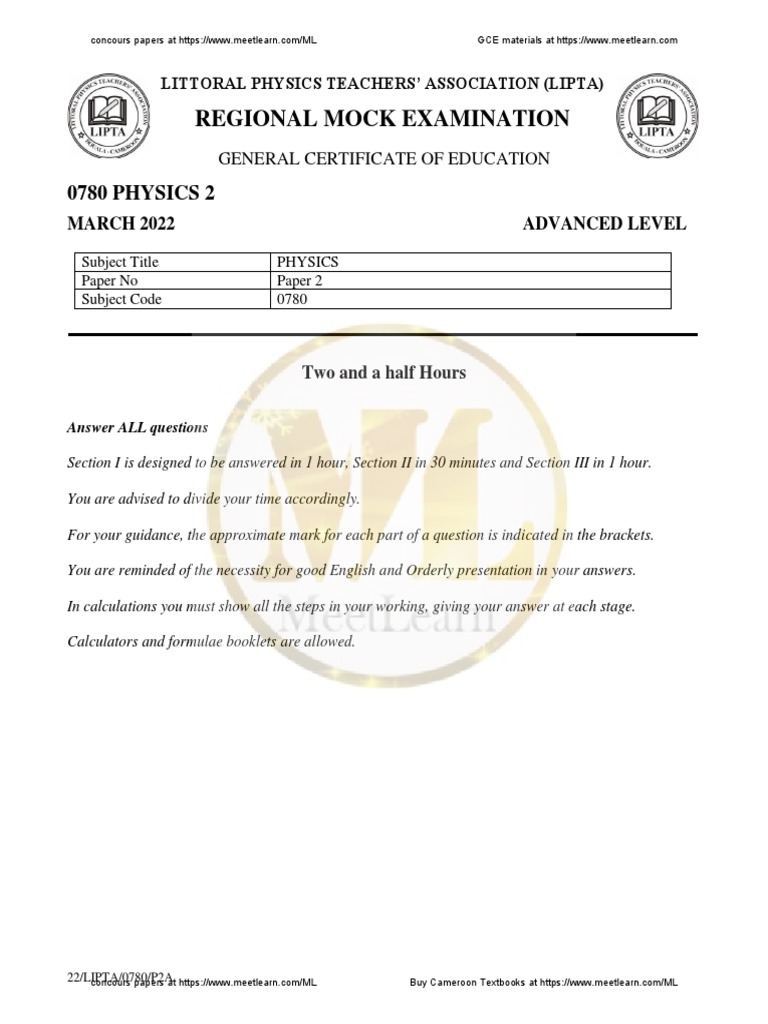 2022 GCE A Level Physics Paper 2 | PDF | Radioactive Decay | Gases