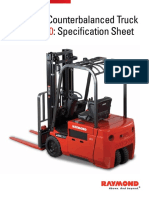 Raymond 4450 Counterbalanced Truck Specifications SIFB1002 1109