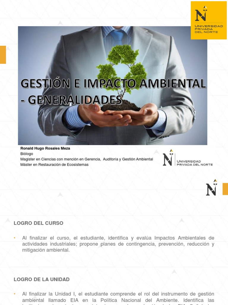 Gestión e Impacto Ambiental | PDF | Entorno natural | Evaluación de ...