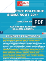 Baromètre politique Sigma Août 2011