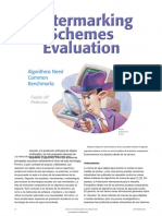 Watermarking - Schemes - Evaluation (Traducido)