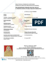 (The Indonesian Health Profession Board) : Registration Certification of Oral Health Therapist