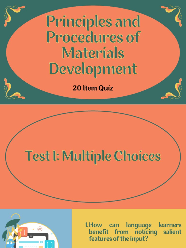 Principles and Procedures of Materials Development PDF Second