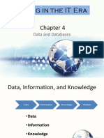 Data, Information and Knowledge Database Chapter