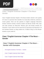 English Grammar Chapter 4 The Noun Gender Session 2022-2023