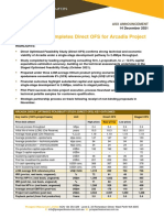Lycopodium Completes Direct OFS For Arcadia Project: Highlights