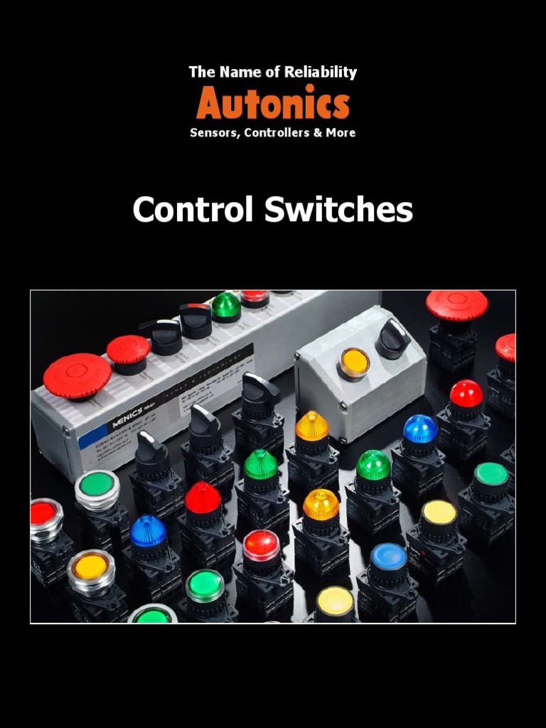 Autonics Control Switches Overview | PDF | Switch | Light Emitting Diode