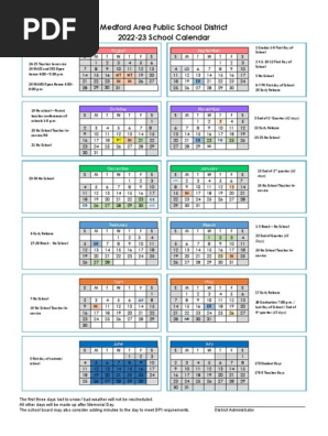 2022-23 Calendar Blank